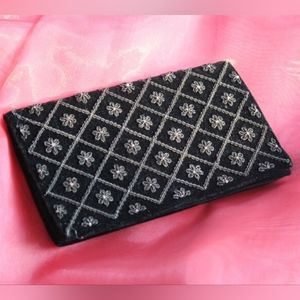 1940s Zardozi Indian Velvet Clutch